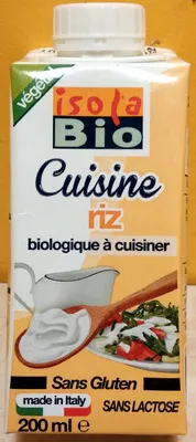 Cuisine riz Isola bio 200 ml, code 8023678423102