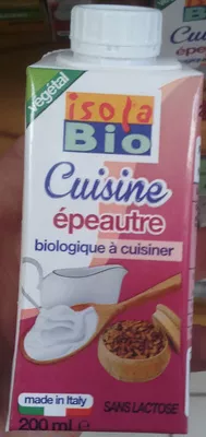 Cuisine épeautre Isola Bio 200 ml, code 8023678423225