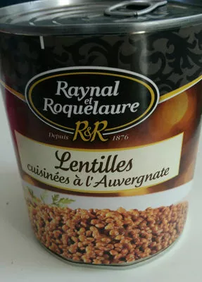 Lentilles cuisinées à l'Auvergnate Raynal & Roquelaure 820 g, code 80271116