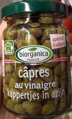 câpres au vinaigre Biorganica 140 g (90 g égoutté), code 8029689005146