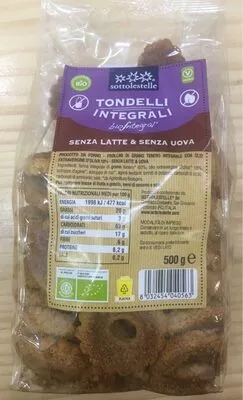 TONDELLI GALLETAS INTEGRALES  500 g, code 8032454040563