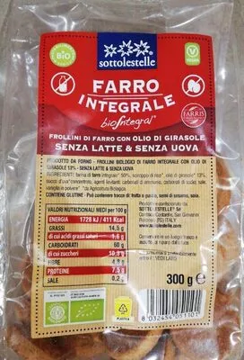 Galletas espelta integral Sottolestelle  300 g, code 8032454051101