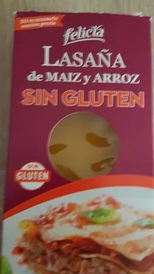 Lasaña de maiz y arroz sin gluten Felicia , code 8032804430860