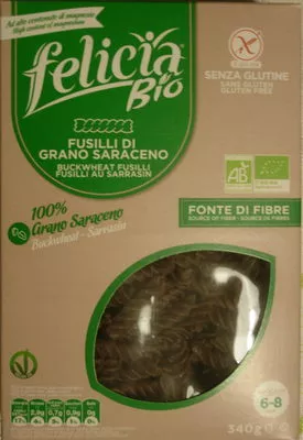 FUSILLI PATES SARRASIN felicia Bio 340 g, code 8032804432017