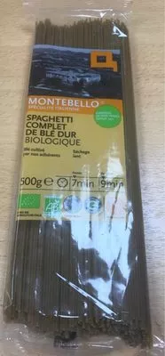 Spaghetti complet de blé dur Montebello 500 g, code 8032891769270