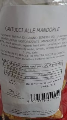 Cantucci alle mandorole  , code 8033355490150