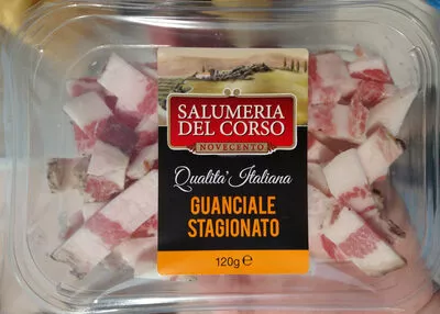 guanciale stagionato salumeria del corso, furlotti & C 120 g, code 8033520523287