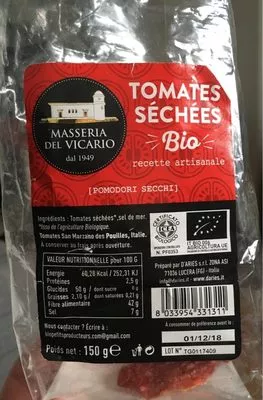 Tomates Sechées MASSERIA DEL VICARIO , code 8033954331311