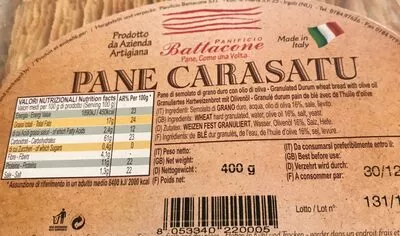 Pane carasatu  , code 8053340220005