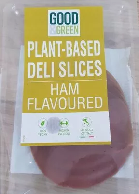 Plant-based deli dlices ham flavoured Good & Green , code 8053853070890