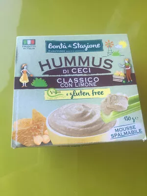 Hummus di ceci classico con limone Bonta di stagione 130g, code 8055118489003