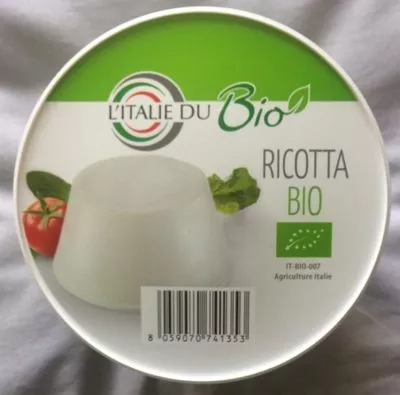 Ricotta bio L'Italie des Fromages, L'Italie du Bio , code 8059070741353