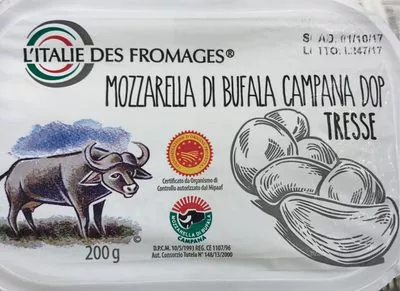 Mozzarella di buffala campana dop Tresse L'italie Des Fromages 200 g, code 8059070742213