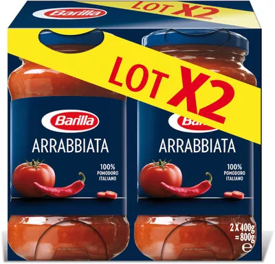 Lot 2 sauces arrabbiata Barilla 800 g, code 8076809536851