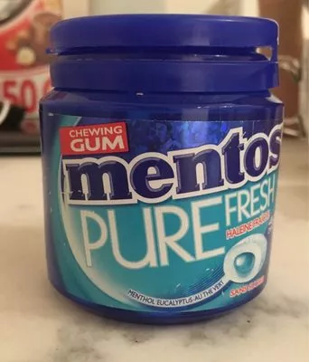 Chewing gum mentos pure fresh sans sucre Mentos , code 80896012