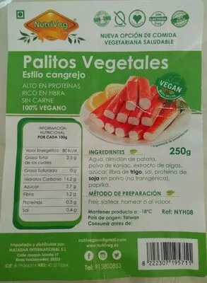 Palitos Vegetales Estilo Cangrejo  , code 8222307195711