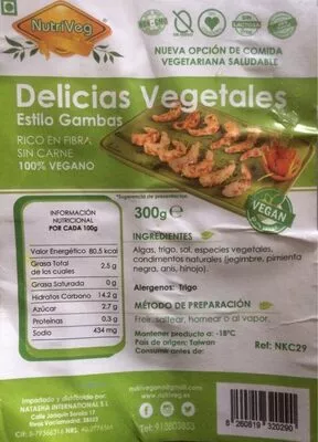 Delicias vegetales estilo gambas Nutriveg , code 8260819320290