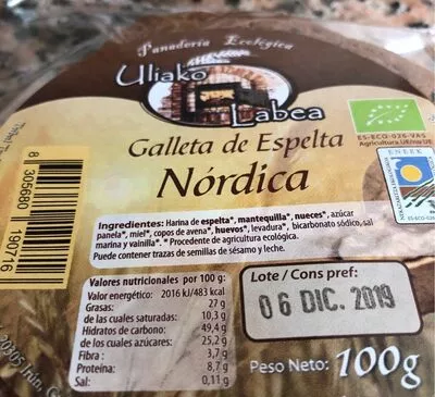 Galleta de espelta nordica  , code 8305680190716