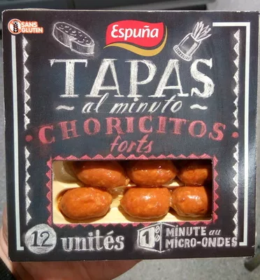 Tapas al minuto Choricitos forts Espuña 80 g, code 8410060401105