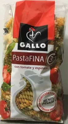 Pasta fina hélices con tomate y espinacas Gallo , code 8410069014306