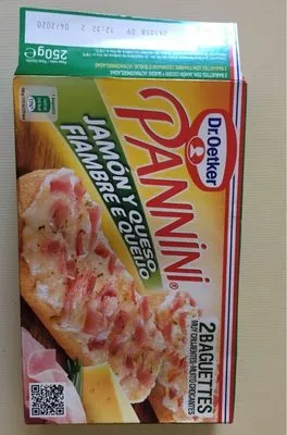 Pannini jambon fromage Dr. Oetker , code 8410074002695