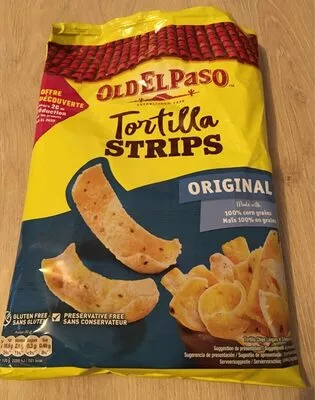 Tortilla strips Old El Paso 185 g ℮, code 8410076482655