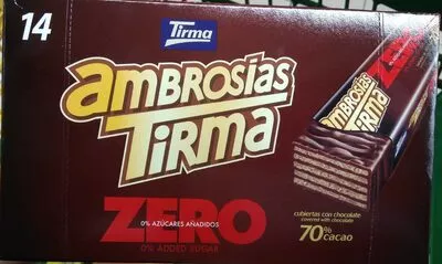 Ambrosías zero 70% cacao Tirma 301 g, code 8410085042277