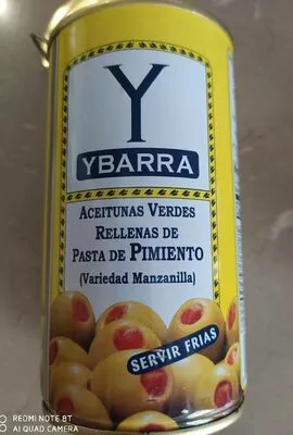 Aceitunas verdes rellenas de pimiento Ybarra 150 g, code 8410086692143