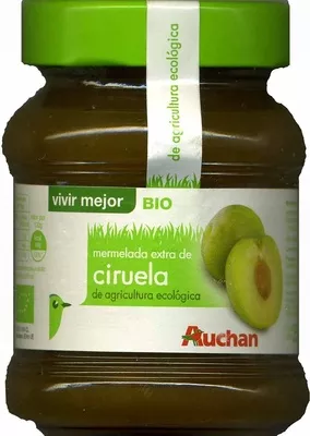 Mermelada extra de ciruela ecológica Auchan 350 g, 314 ml, code 8410095506424