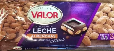 Chocolate con leche almendras Valor , code 8410109000078