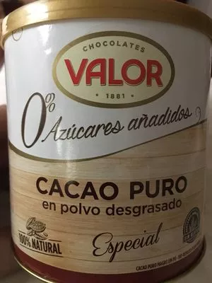 Cacao puro en polvo desgrasado Especial Valor 250 g, code 8410109001938