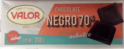 Chocolate negro 70% Valor 200 g, code 8410109107272