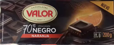 Chocolate Negro Naranja 70% Valor 200 g, code 8410109110524