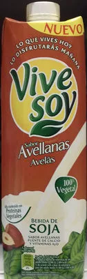 Bebida de soja sabor avellanas ViveSoy 1 l, code 8410128169176