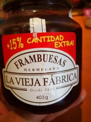 Mermelada de frambuesas La Vieja Fábrica 403 g, code 8410134002511