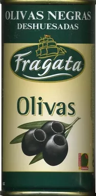 Aceitunas negras sin hueso Fragata 350 g (neto), 150 g (escurrido), 370 ml, code 8410134095650