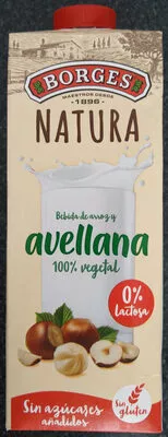 Bebida de arroz y avellana 100% vegetal Borges 1 l, code 8410148507484