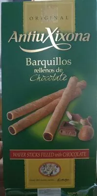 Barquillos rellenos de chocolate Antiu Xixona , code 8410152006140