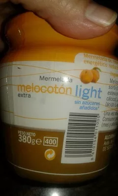 Mermelada melocotón light Hacendado , code 8410154011005