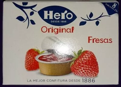 Mermelada fresas Hero 200g ℮ (8 porciones de 25g), code 8410175010612