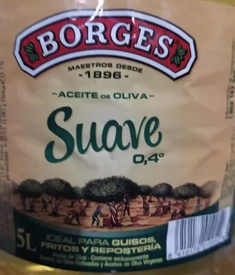 Aceite oliva 5 L Suave 0,4° Borges , code 8410179010052