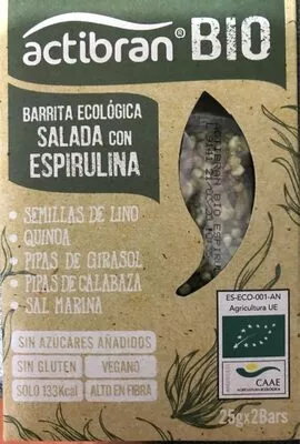 Barrita ecológica salada con espirulina  50 g, code 8410191802086