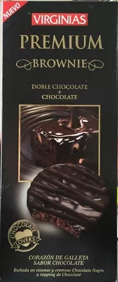 Premium brownie doble chocolate Virginias 120 g, code 8410196052509