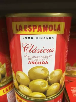 Aceitunas verdes rellenas anchoa La Española 100 g, code 8410226011148