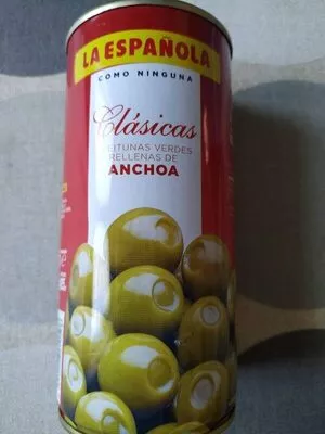 Aceituna verde rellena de anchoa La Española , code 8410226011506