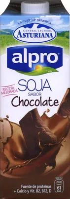 Batido de soja sabor chocolate Alpro, Central Lechera Asturiana 1 l, code 8410297161476