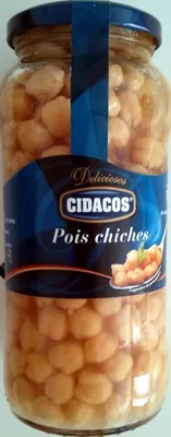 Pois chiches - 570 g - Cidacos Cidacos 570 g (400 g net égoutté), 580 ml, code 8410313325813