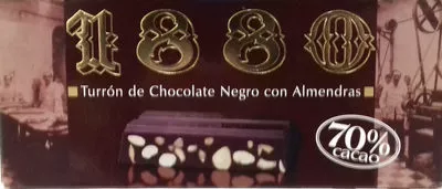 Turrón de chocolate negro con almendras 1880 250 g, code 8410317127017