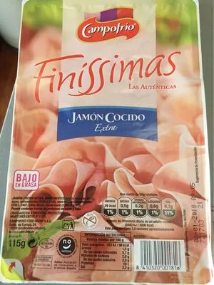 Finíssimas jamón cocido extra Campofrio 115g, code 8410320001816