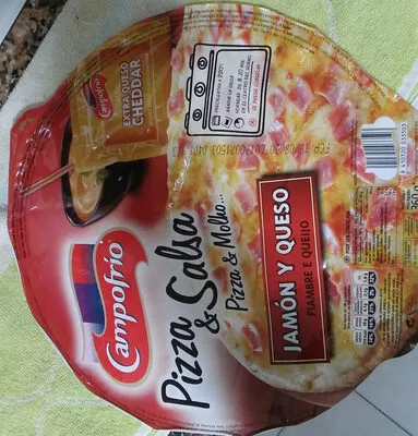 Pizza & Salsa Jamón y queso Campofrio 360g, code 8410320033503